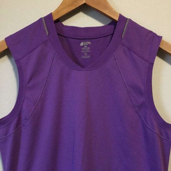 MEC Purple Sporty Muscle Shirt With Reflectors - Picture 4 of 13